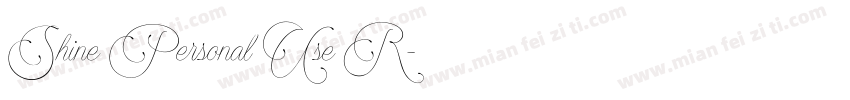 Shine Personal Use R字体转换